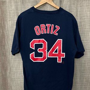 Boston Red Sox David Ortiz T-Shirt #34 - Majestic (L) - Large
